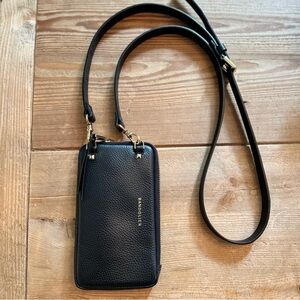 Bandolier expanded pouch with Emma strap in black and gold